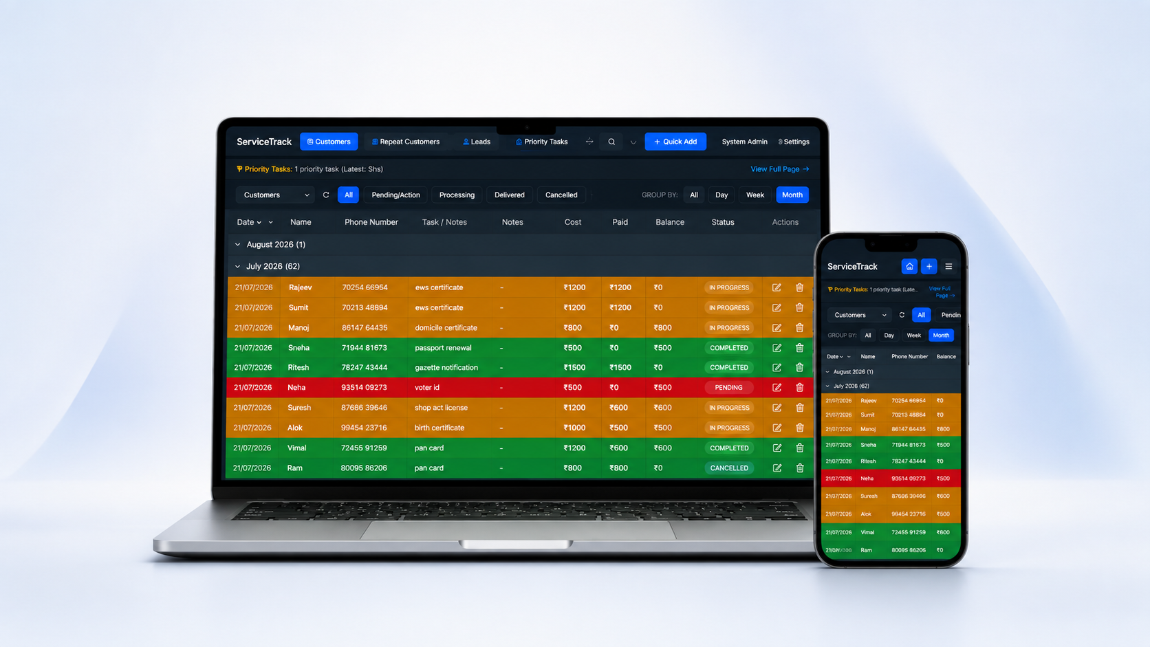 ServiceTrack